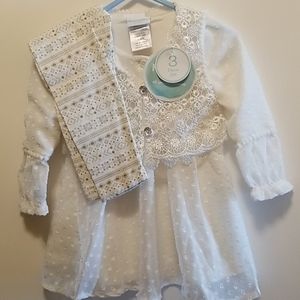 Nannette Kids 18m top, vest, and legging set